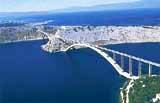 Kroatien Kvarner Bucht Brücke zur Insel Krk